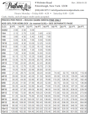Price sheet PDF (click to open)